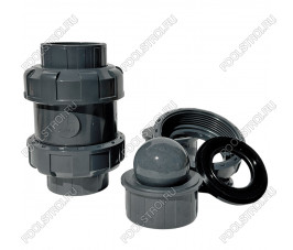 Обратный клапан шаровый d75 уплотнение EPDM AQUAVIVA, Россия Обратный клапан шаровый d75 уплотнение EPDM AQUAVIVA, Россия