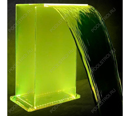 Водопад Aquaviva Г-образный (700х500 мм), RGB LED